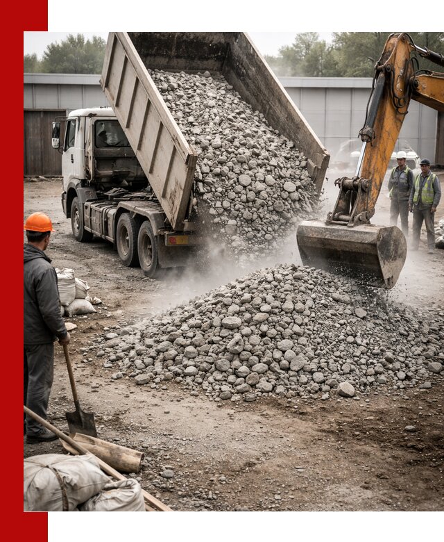 Доставка дробленого бетона в Евпатории оптом и в розницу