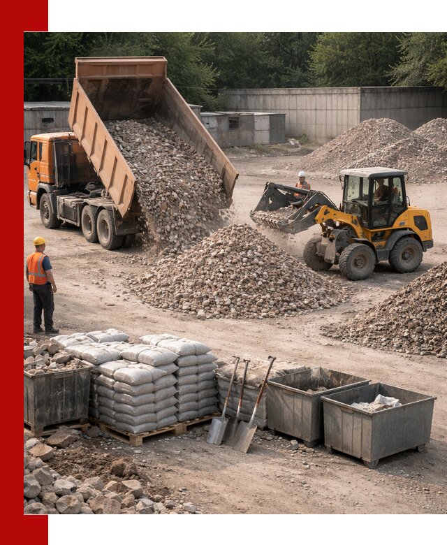 Вторичные материалы для отсыпки в Евпатории — поставка и доставка