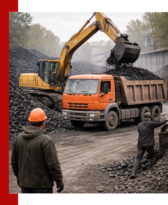 Доставка угля автотранспортом в Евпатории быстро и выгодно