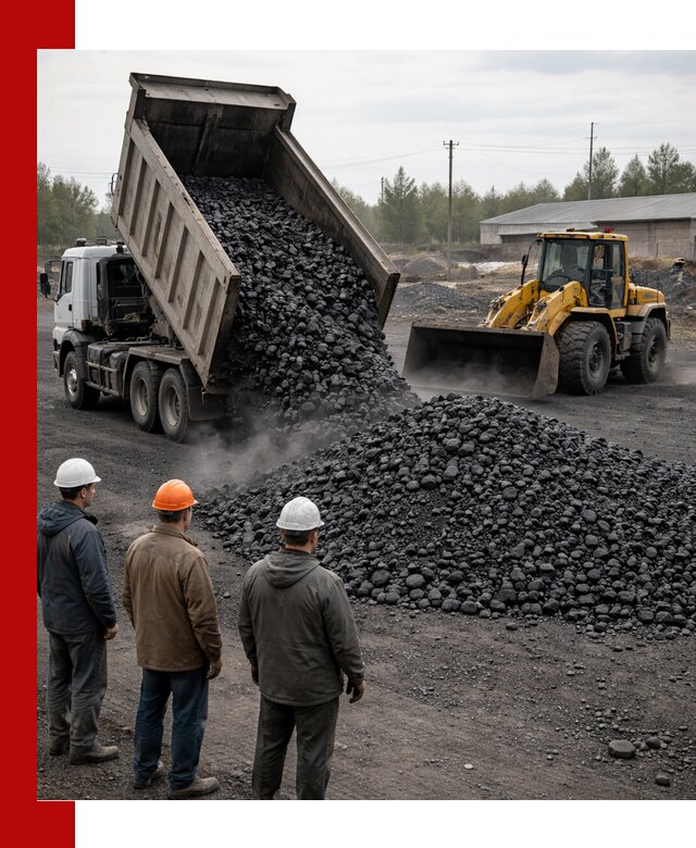 Доставка угля антрацита в Евпатории с самосвалами и погрузкой