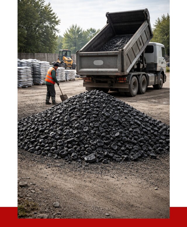 Купить уголь орех в Евпатории с доставкой от 7900 р. | ПРОНЕРУДЕвп