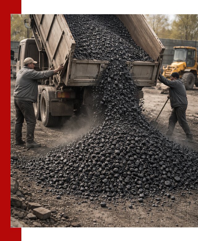 Доставка угля семечка самосвалами в Евпатории