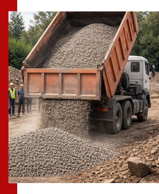 Доставка сыпучих материалов самосвалом в Евпатории быстро и надежно