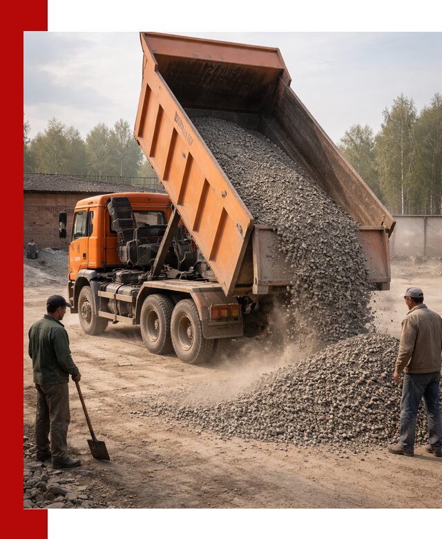 Доставка самосвалом 20 м3 в Евпатории быстро и надежно