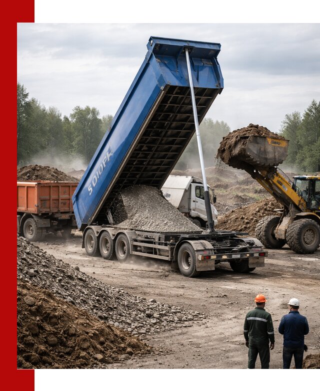 Аренда тонар 40 тонн в Евпатории с доставкой материалов