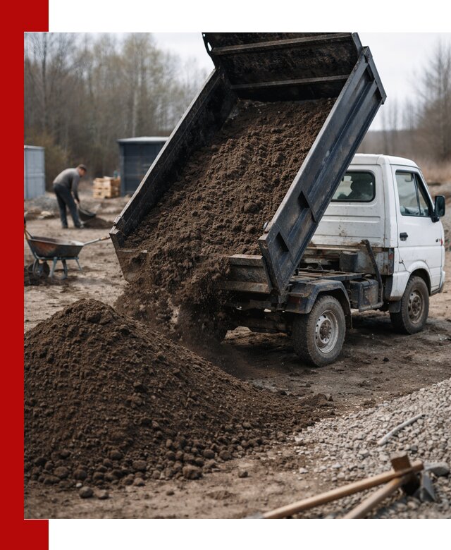 Аренда минисамосвала в Евпатории для доставки сыпучих материалов