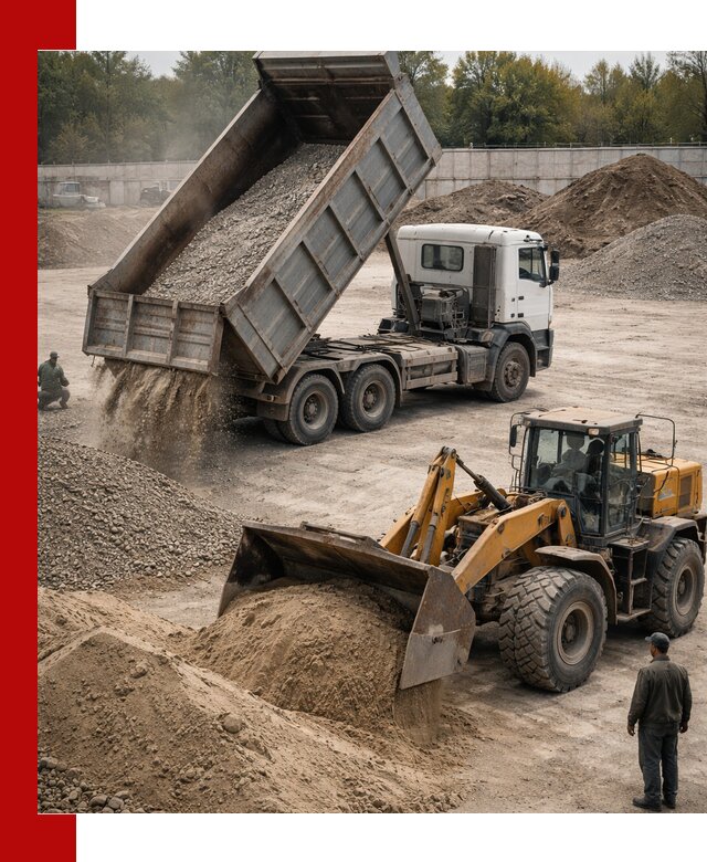 Перевозка сыпучих грузов самосвалами и бортовыми в Евпатории