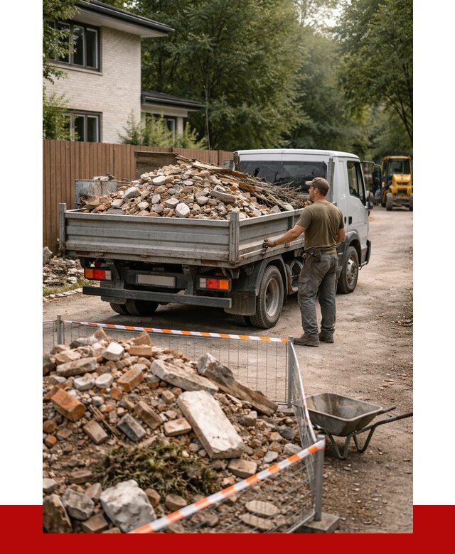 Вывоз строительного мусора с погрузкой в Евпатории от 7900 р | ПРОНЕРУДЕвп