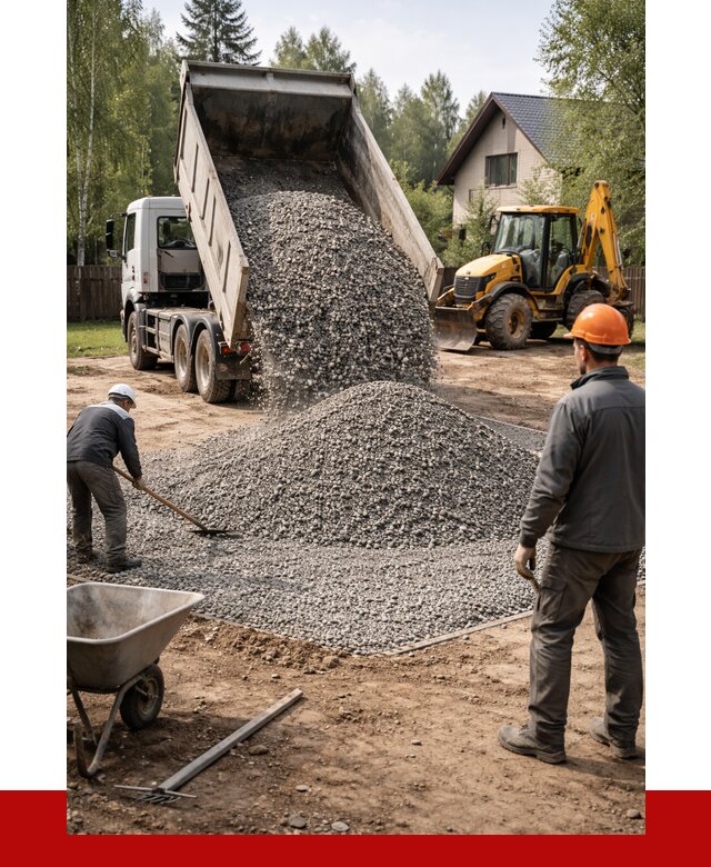 Отсыпка участка щебнем в Евпатории от 6846 р. ПРОНЕРУДЕвп