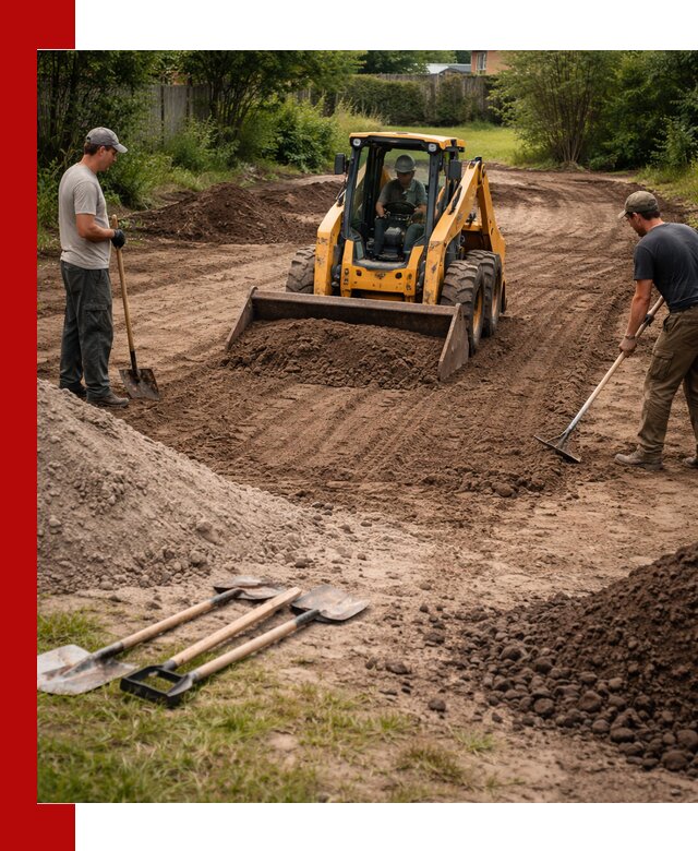 Планировка участка грунтом с вывозом и доставкой в Евпатории