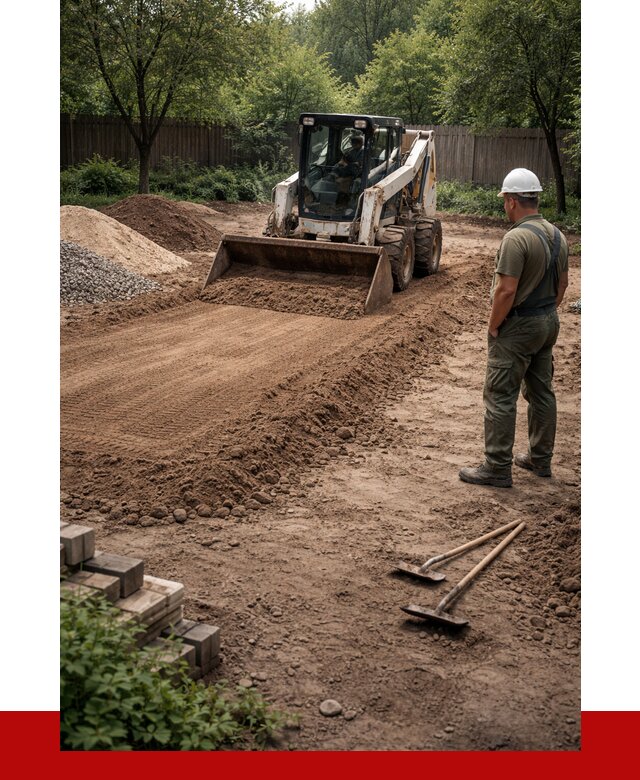 Выравнивание участка под ключ в Евпатории от 3687 р. | ПРОНЕРУДЕвп