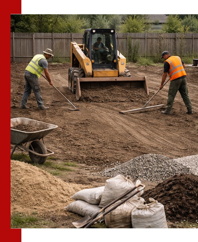 Выравнивание участка под строительство и благоустройство в Евпатории