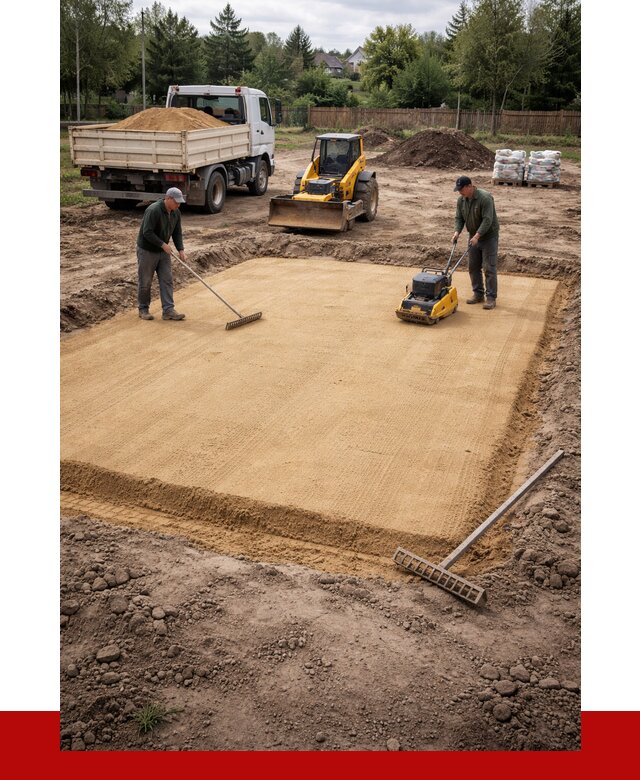 Устройство песчаной подушки в Евпатории от 4740 р. ПРОНЕРУДЕвп